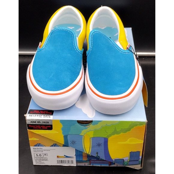 Vans x The Simpsons "Bart" Slip On Pro Unisex Skate Shoes Sneakers Size 5 - Picture 2 of 14